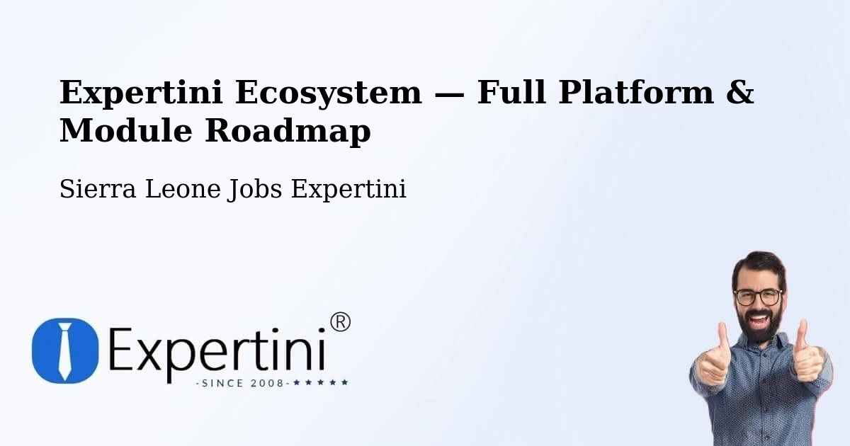 Expertini Ecosystem — Full Platform & Module Roadmap – Lunsar